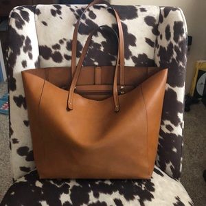 Gap faux leather tote